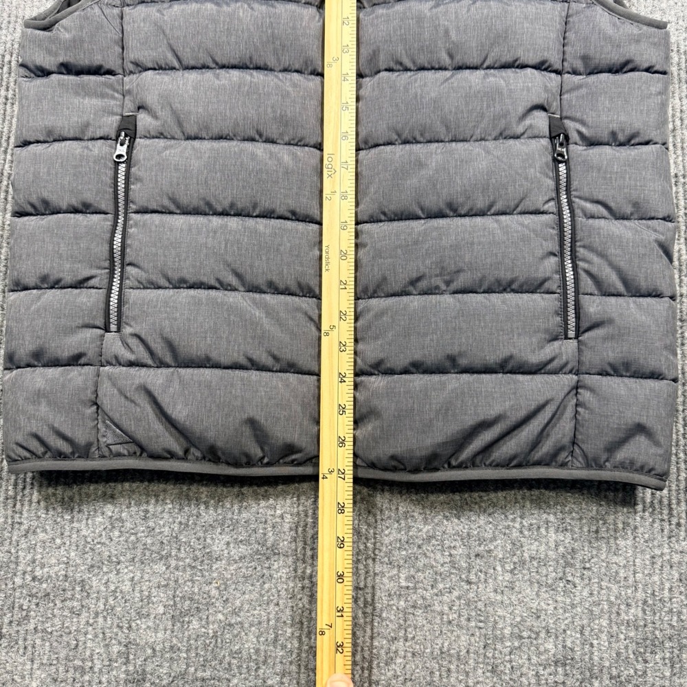 UNTUCKit Mens Gray Quilted Puffer Vest Full Zip Lightweight Size Large L - Picture 6 of 11